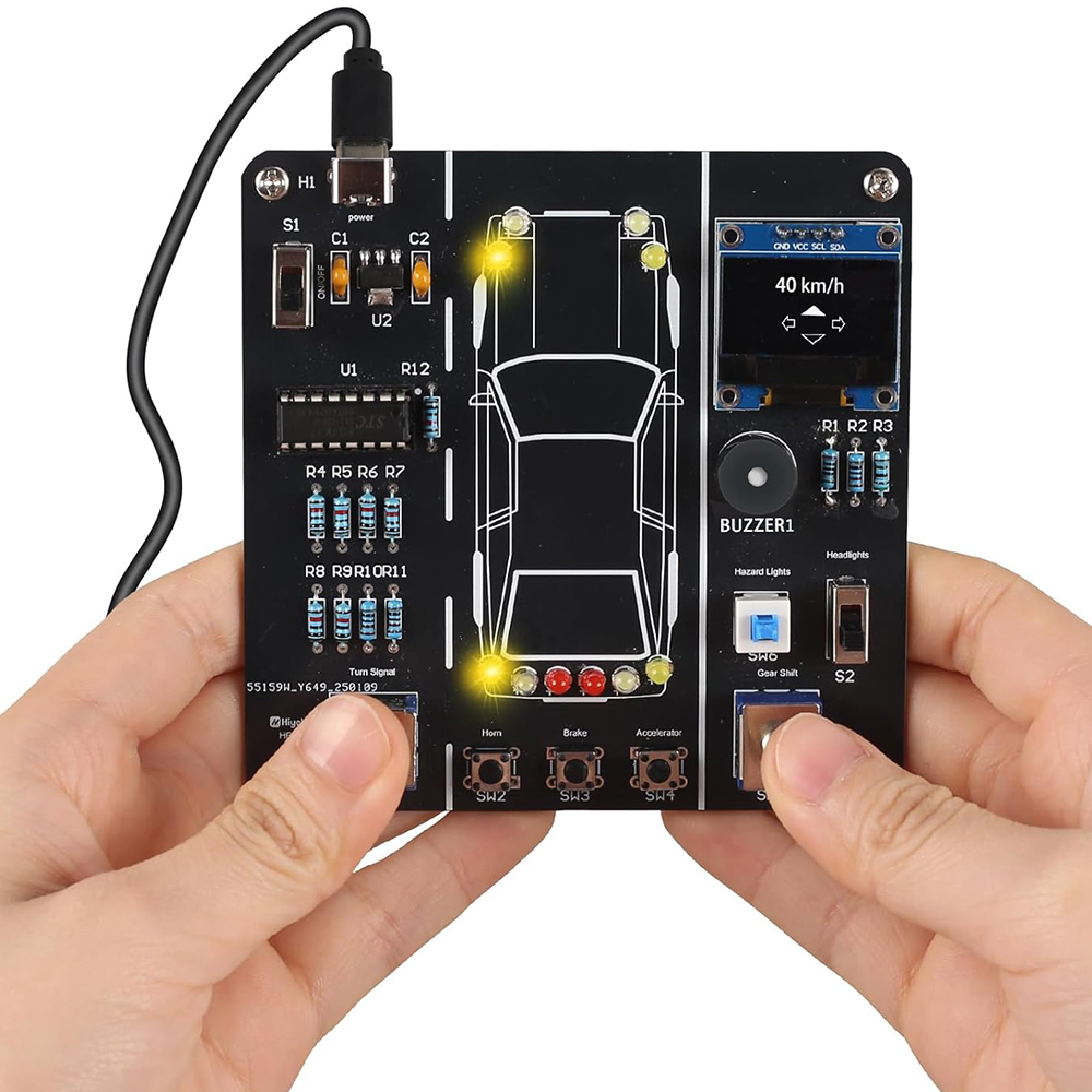 Diy Electronics Projects For Students - DIY سيارة القيادة محاكاة لحام ممارسة