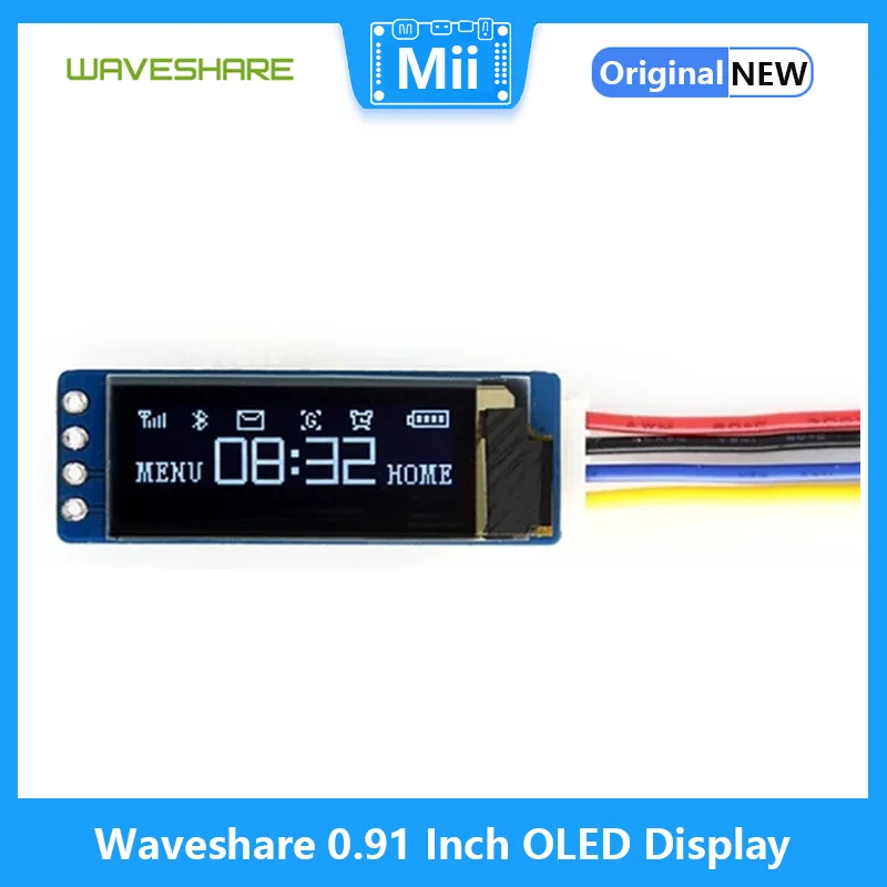 I2C Lcd Display - Waveshare 0.91 بوصة OLED وحدة عرض