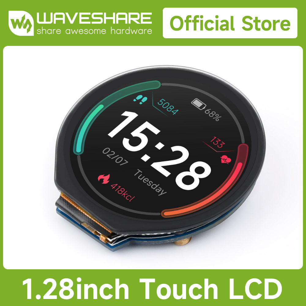 I2C Lcd Display - وحدة عرض LCD مستديرة مقاس 1.28