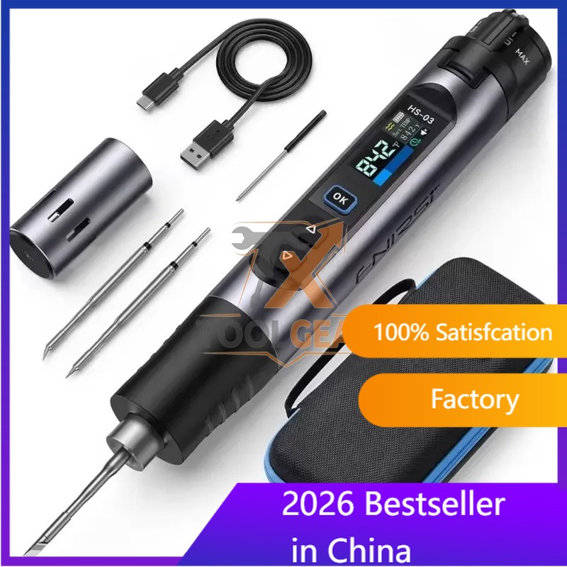 Soldering Iron Kit - طقم لحام لاسلكي HS-03 مع رؤوس