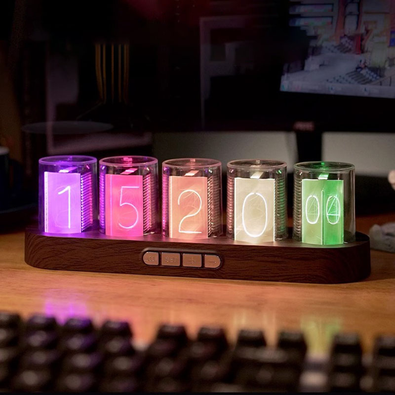 Diy Electronics Desk - ساعة أنبوبية إلكترونية DIY، ساعة أنبوبية
