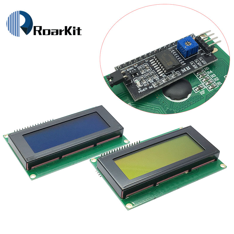 I2C Lcd Display - وحدة LCD شاشة خضراء زرقاء/صفراء HD44780