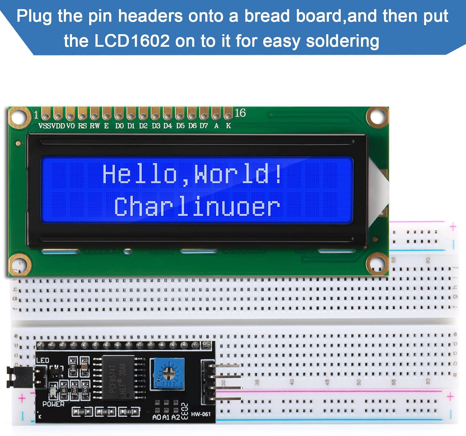 I2C Lcd Display - مجموعة واحدة من شاشة LCD 1602