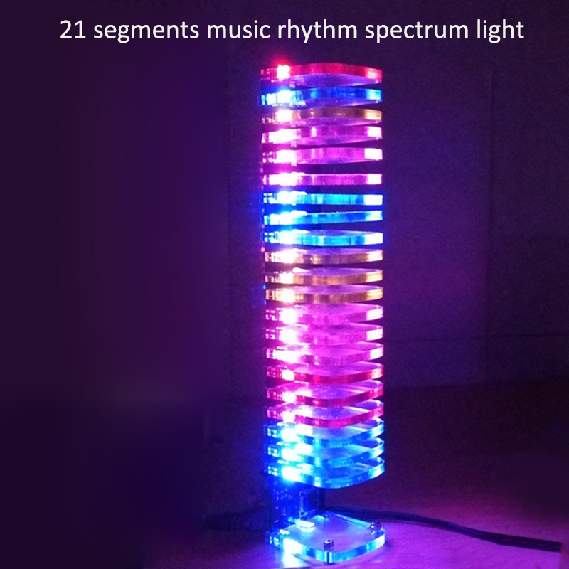 Diy Electronics Market - ضوء مكعب 21 قطعة LED الموسيقى