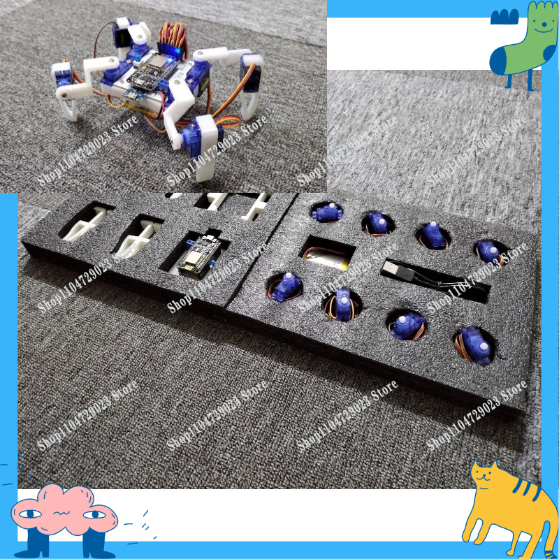 Diy Electronics To Sell - روبوت عنكبوتي رباعي الأرجل من تصنيع