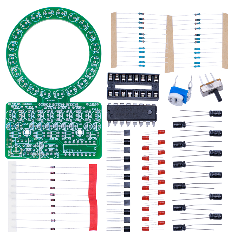 طقم مصباح LED متدرج اللون CD40 - مراجعة Diy Electronics Projects For Students وسعره
