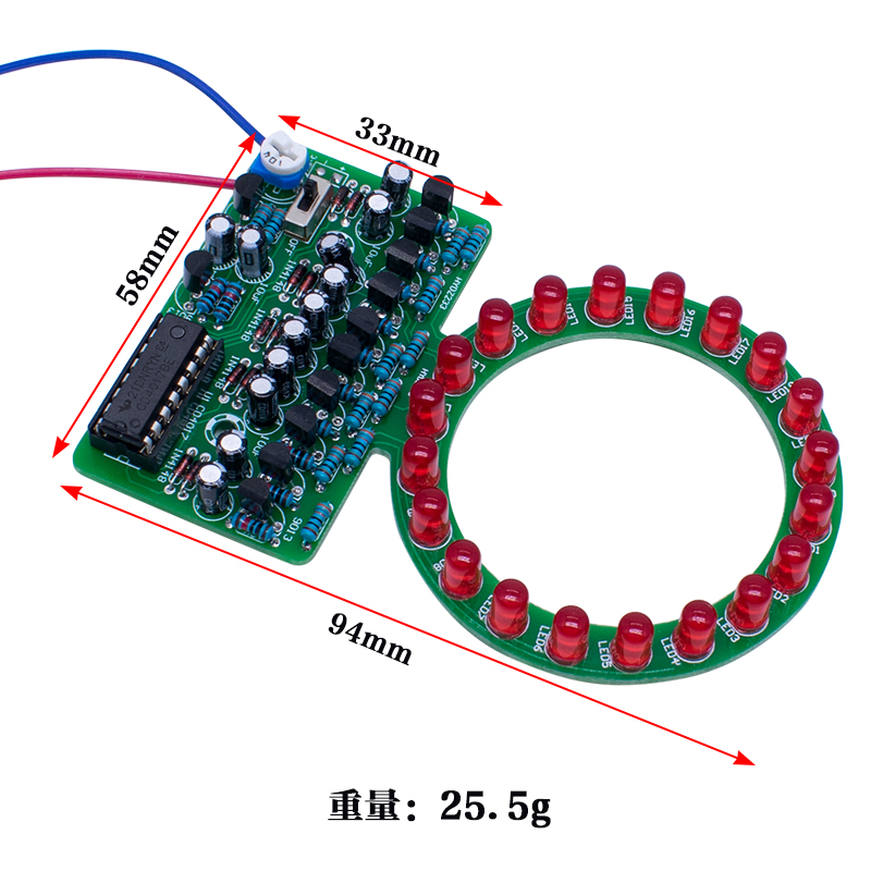 طقم مصباح LED متدرج اللون CD40 - مراجعة Diy Electronics Projects For Students وسعره
