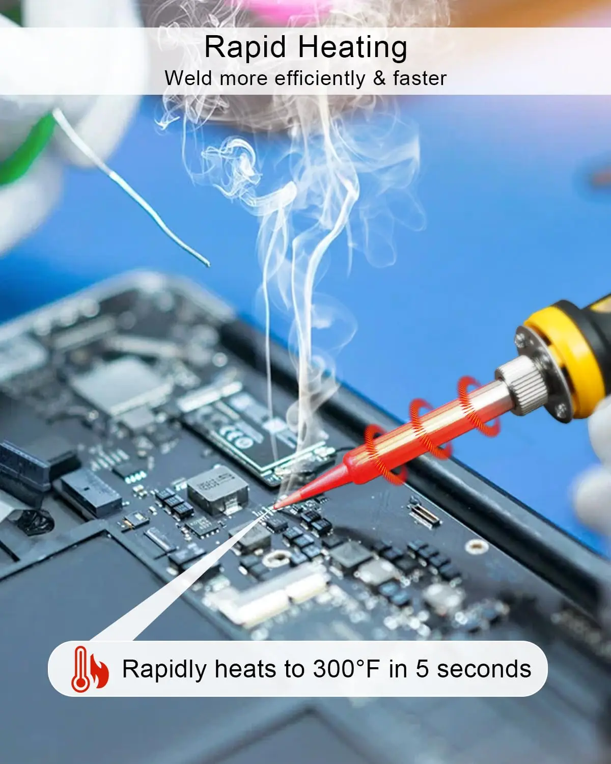 مجموعة مكواة لحام محمولة متواف - مراجعة Soldering Iron Kit وسعره