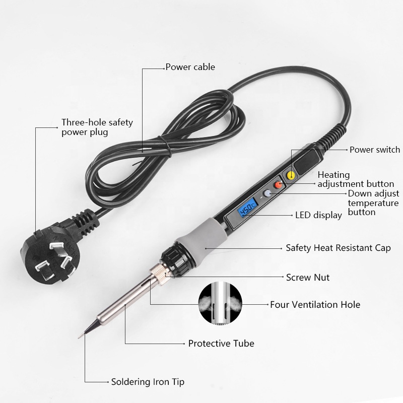 مجموعة أدوات لحام كهربائية بشا - مراجعة Soldering Iron Kit وسعره