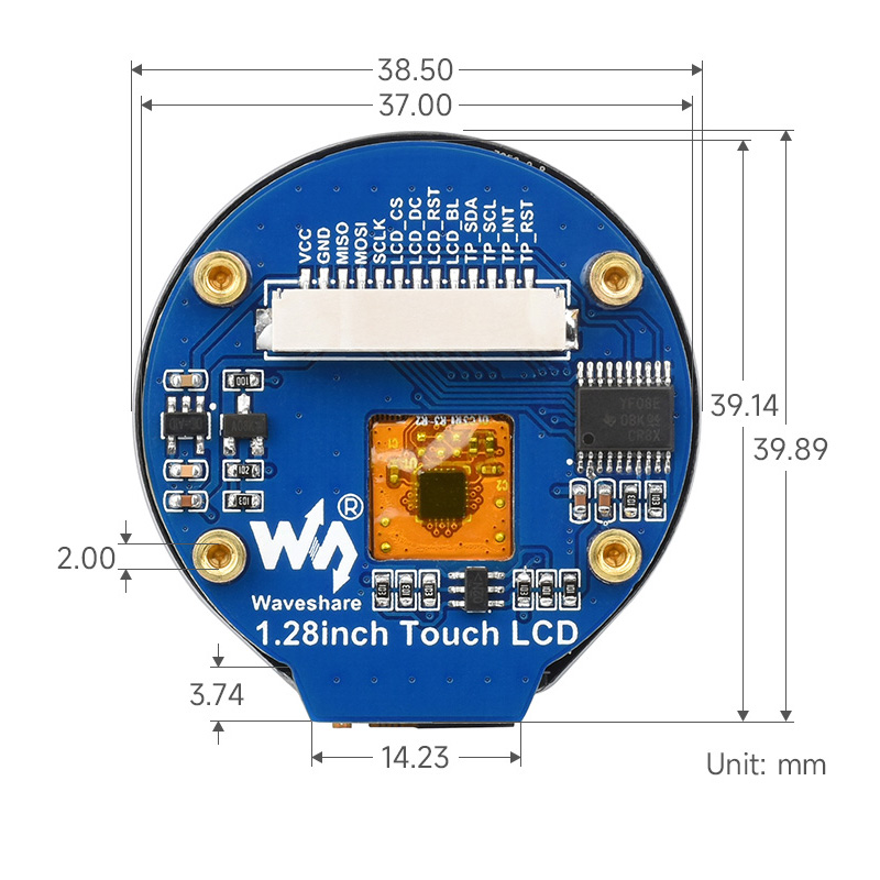 1.28 بوصة تعمل باللمس وحدة عرض - مراجعة I2C Lcd Display وسعره