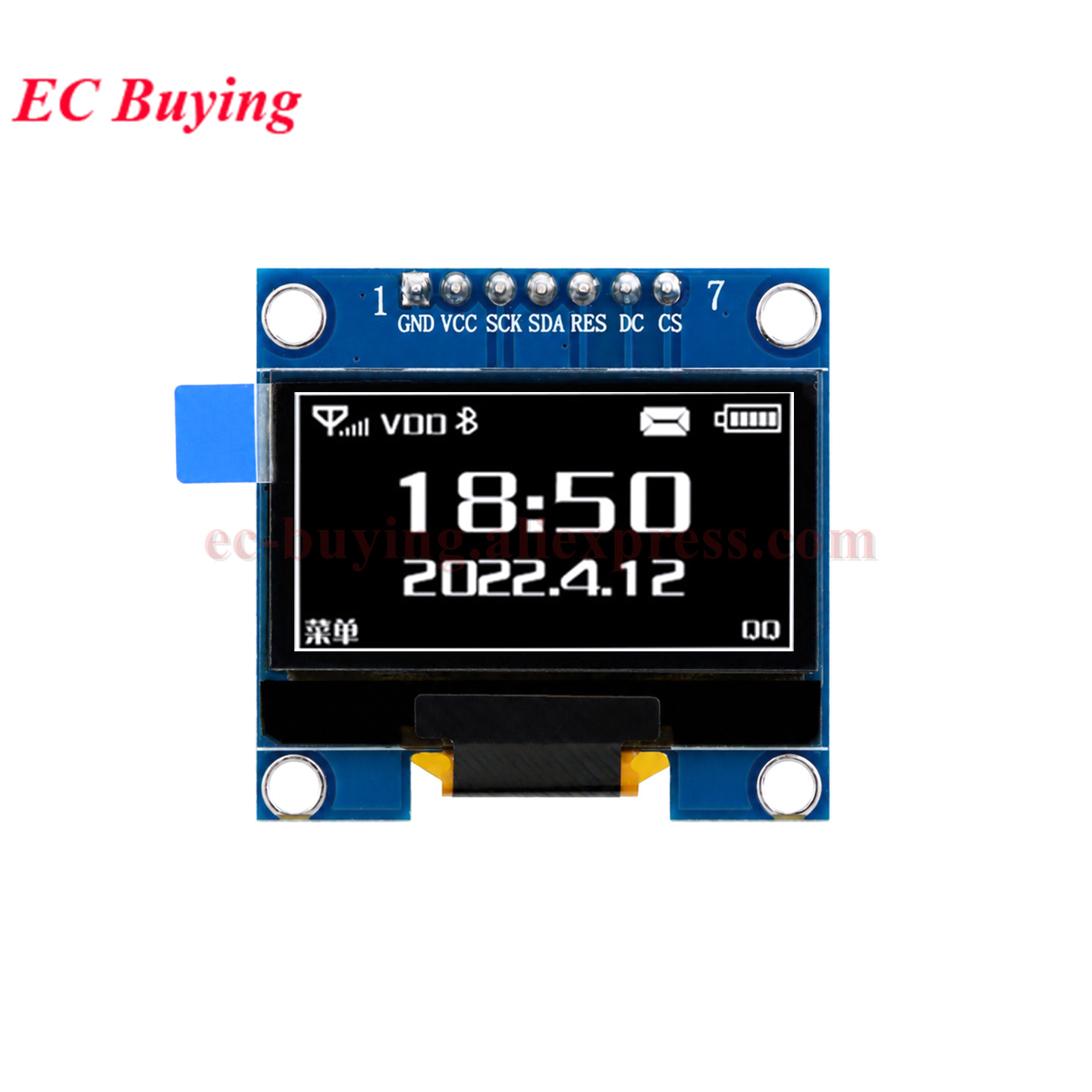 شاشة OLED مقاس 1.3 بوصة، شاشة  - مراجعة I2C Lcd Display وسعره