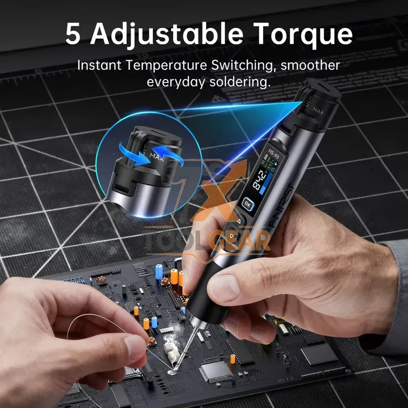 طقم لحام لاسلكي HS-03 مع رؤوس  - مراجعة Soldering Iron Kit وسعره