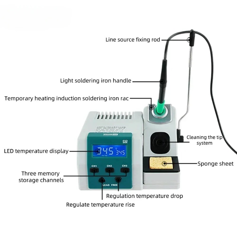 محطة لحام SUGON T26 خالية من ا - مراجعة Soldering Iron Kit وسعره