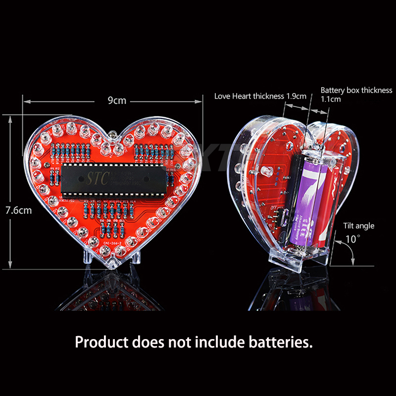 الملونة LED الحب DIY كيت MCU ع - مراجعة Diy Electronics Projects For Students وسعره
