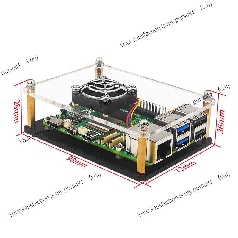 علبة أكريليك شفافة لـ Raspberr - مراجعة Diy Electronics Raspberry Pi وسعره