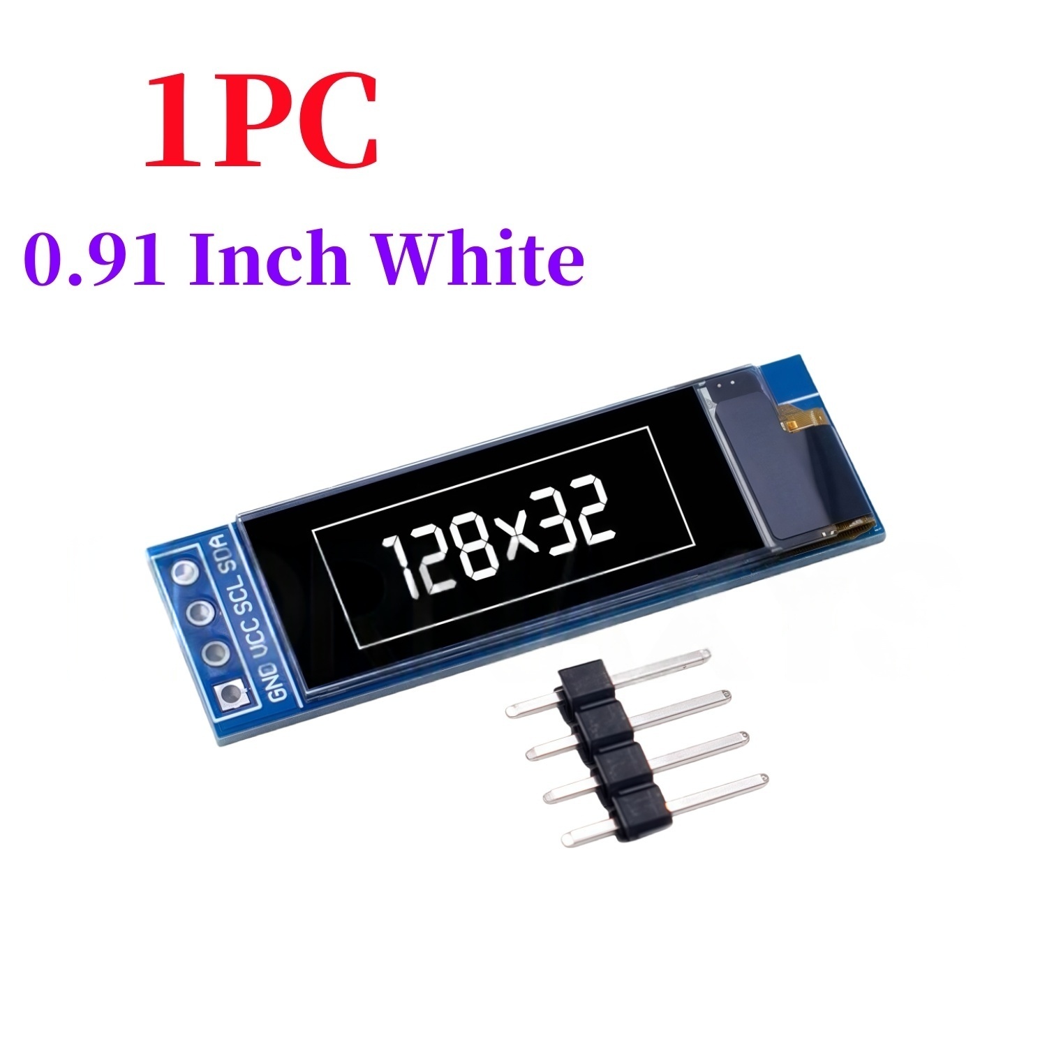 شاشة OLED بيضاء/زرقاء مقاس 0.9 - مراجعة I2C Lcd Display وسعره