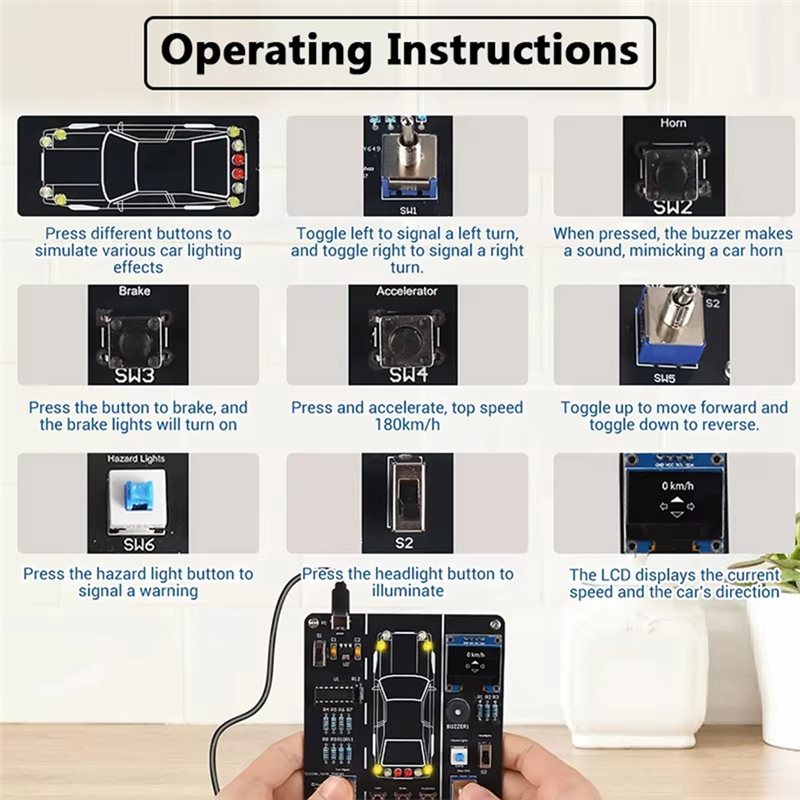 مجموعة محاكاة قيادة السيارة JA - مراجعة Diy Electronics Projects For Students وسعره