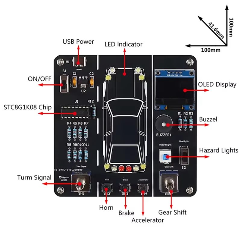 مجموعة محاكاة قيادة السيارة JA - مراجعة Diy Electronics Projects For Students وسعره