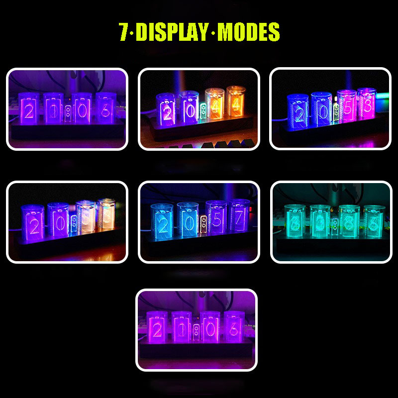ساعة رقمية مضيئة بألوان RGB مت - مراجعة Diy Electronics Desk وسعره