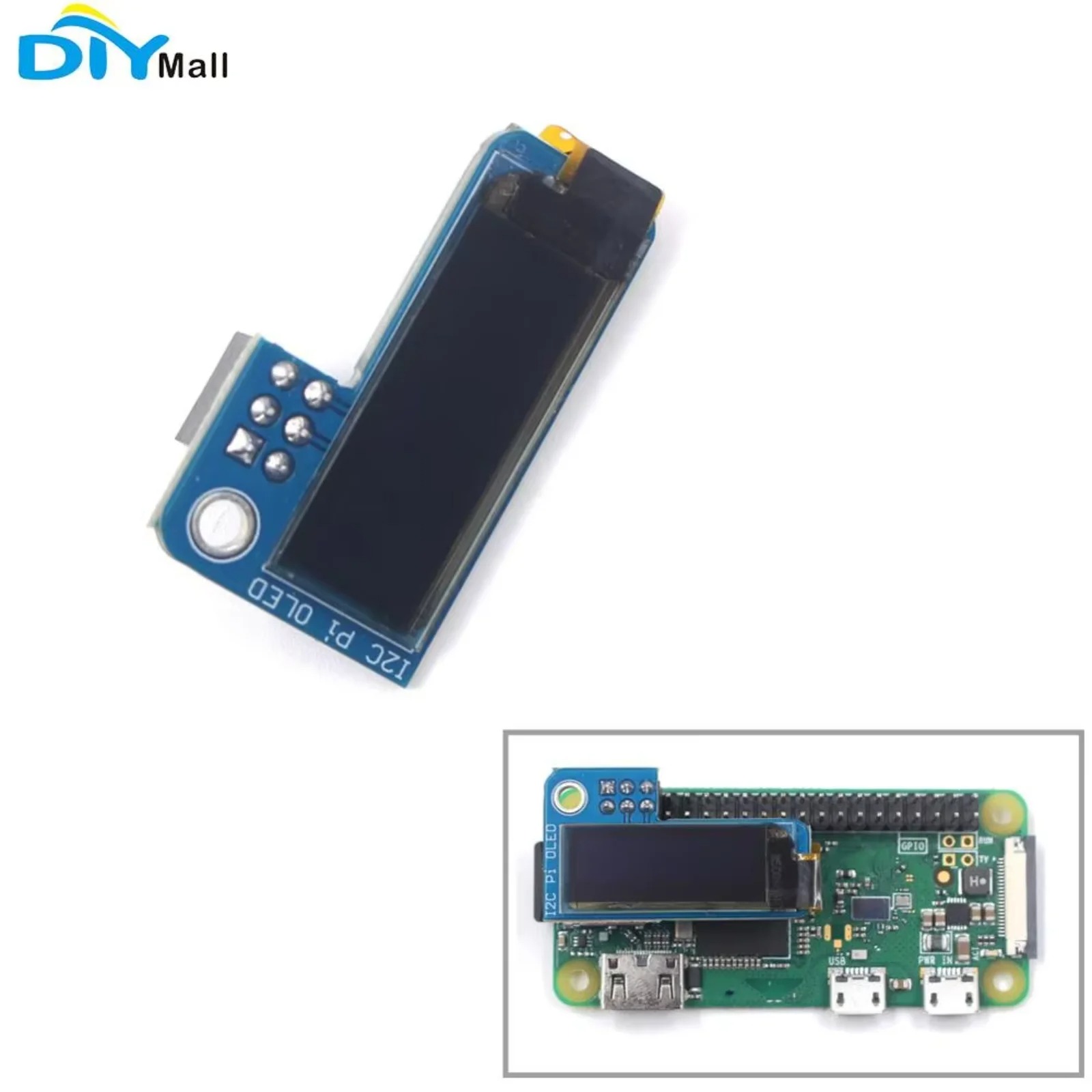 شاشة OLED مقاس 0.91 بوصة بدقة  - مراجعة Diy Electronics Raspberry Pi وسعره