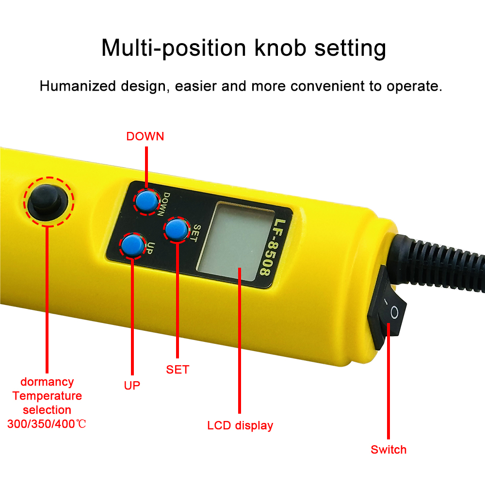 LCD الرقمية الحرارة مسدس هواء  - مراجعة Smd Solder Paste وسعره