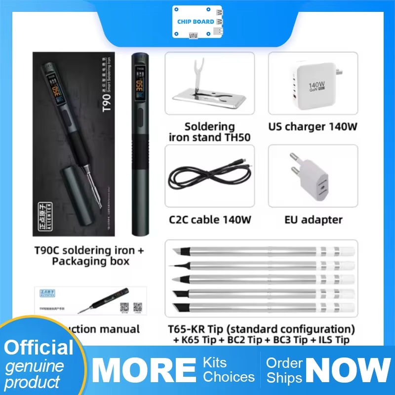 طقم مكواة لحام ALIENTEK T90 14 - مراجعة Soldering Iron Kit وسعره