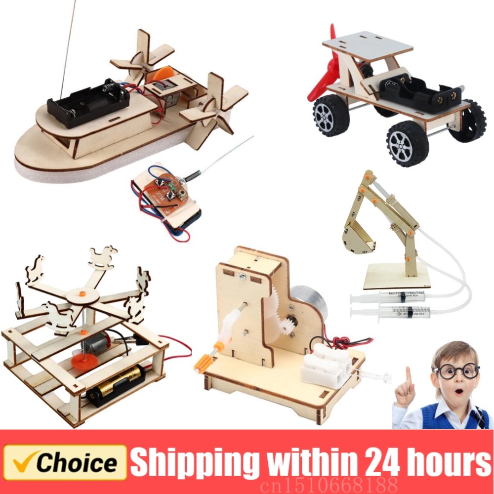 نموذج قارب خشبي ديي ألعاب العل - مراجعة Diy Electronics For Kids وسعره