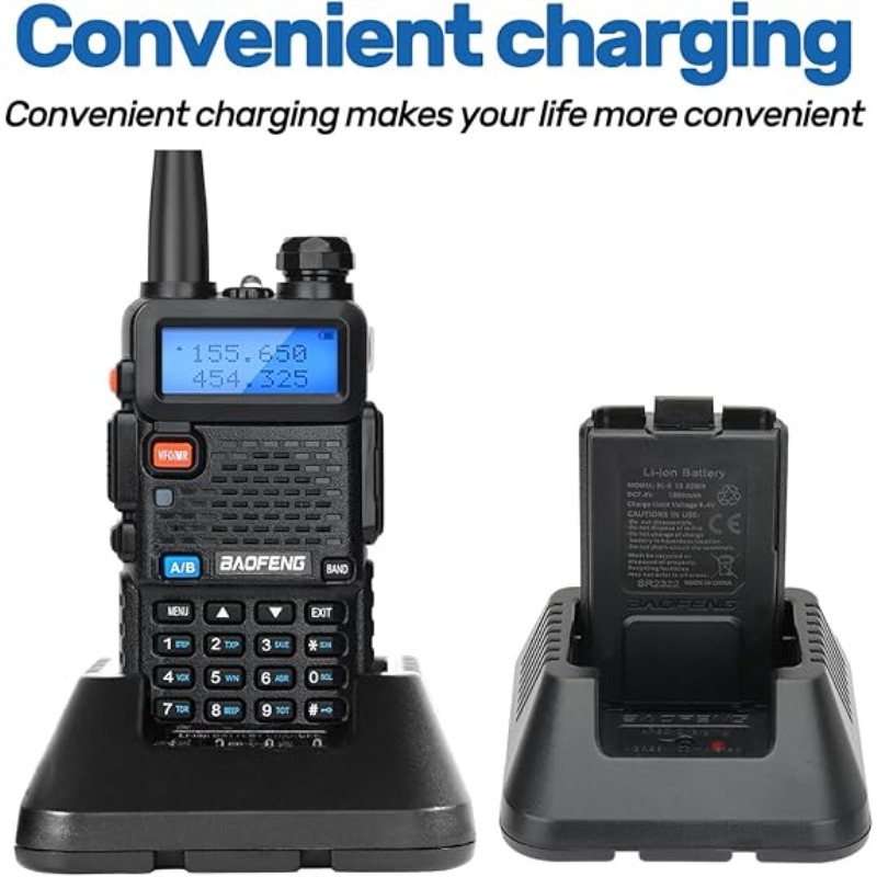 قاعدة شحن Baofeng UV-5R BF-F8H - مراجعة Diy Electronics Radio وسعره