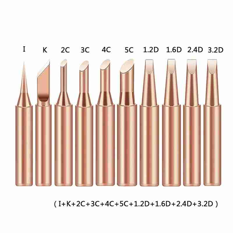 10 قطع رؤوس لحام من النحاس الن - مراجعة Soldering Iron Kit وسعره