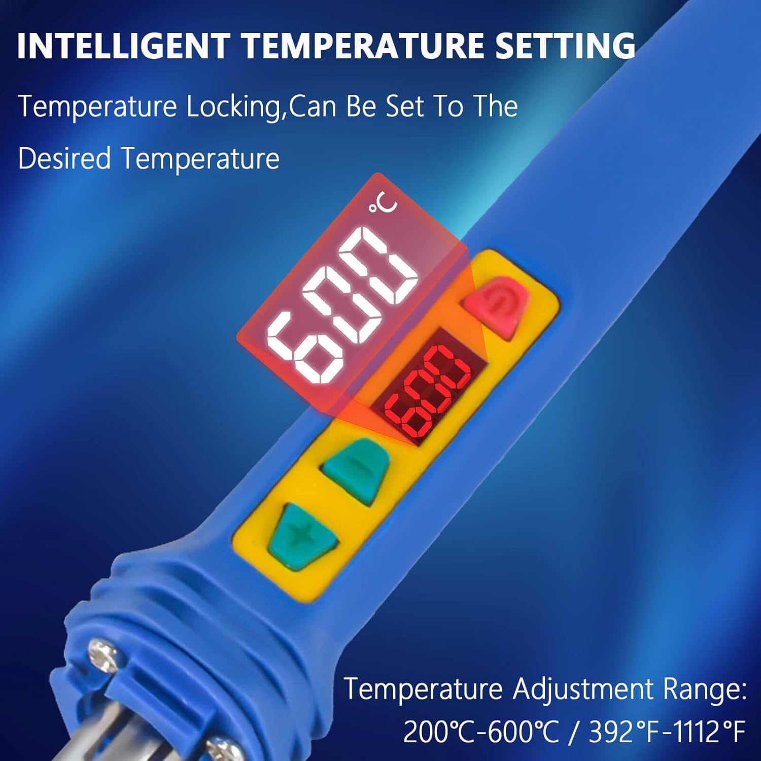 جهاز لحام بلاستيك رقمي LED بقو - مراجعة Soldering Iron Kit وسعره