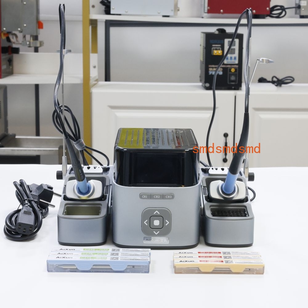 محطة لحام ذكية ثنائية القناة T - مراجعة Soldering Iron Kit وسعره