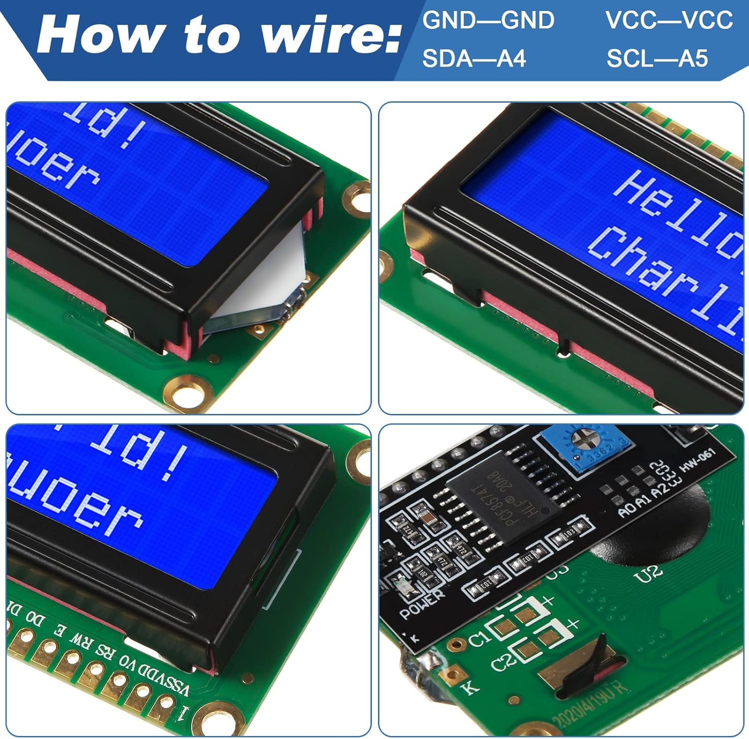 مجموعة واحدة من شاشة LCD 1602  - مراجعة I2C Lcd Display وسعره