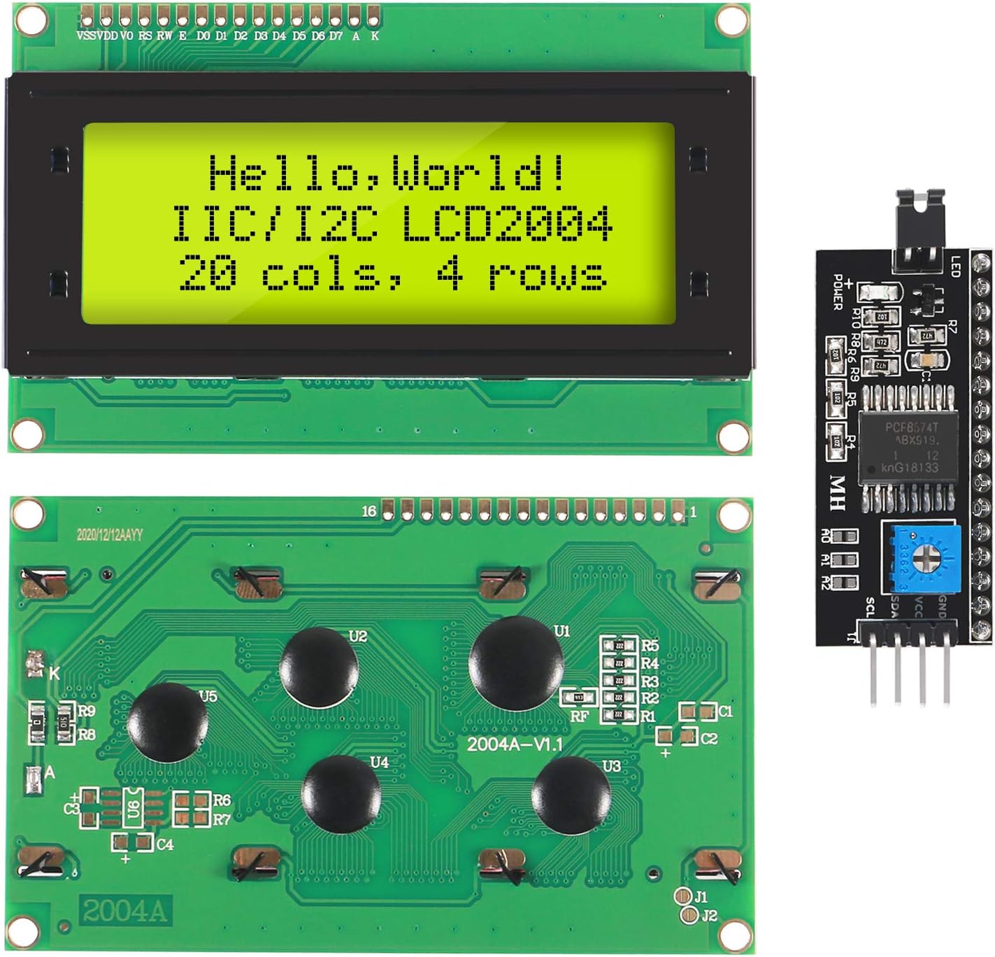 وحدة إضاءة خلفية زرقاء مع محول - مراجعة I2C Lcd Display وسعره
