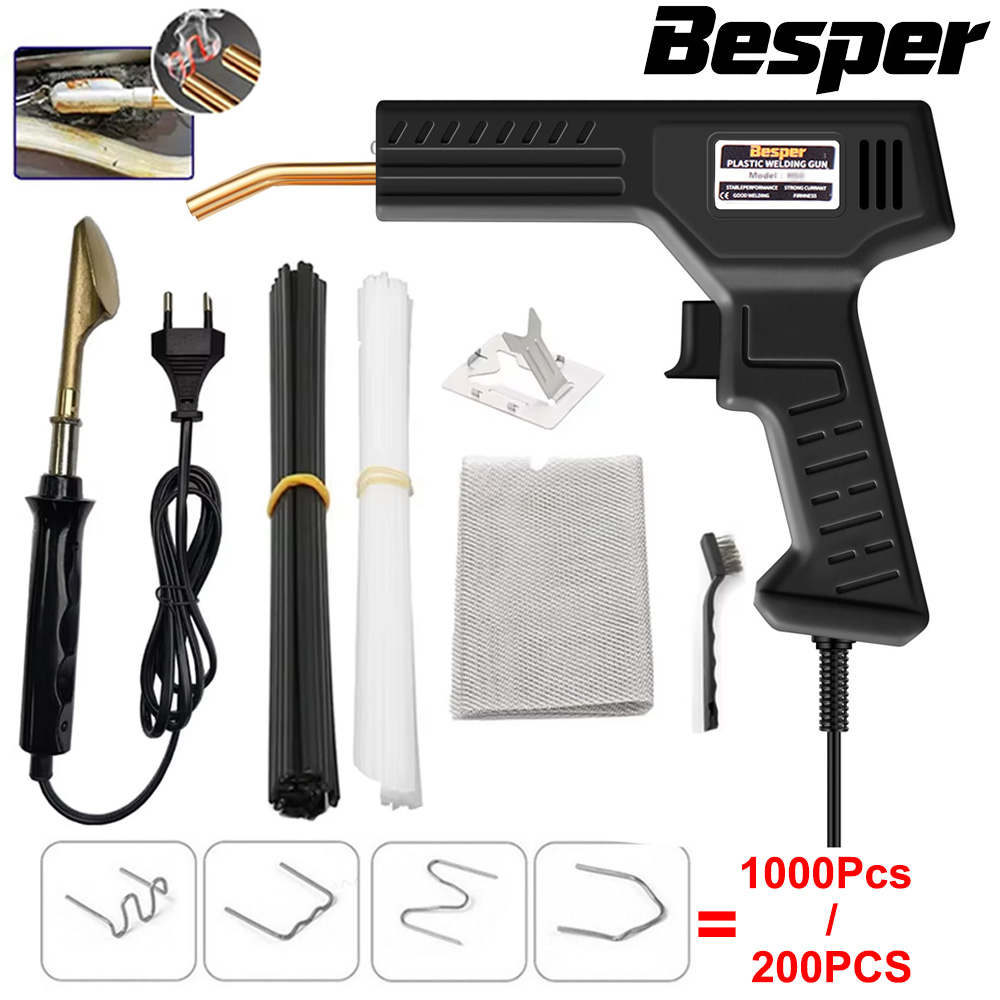 50 واط لحام البلاستيك 1000-200 - مراجعة Soldering Iron Kit وسعره
