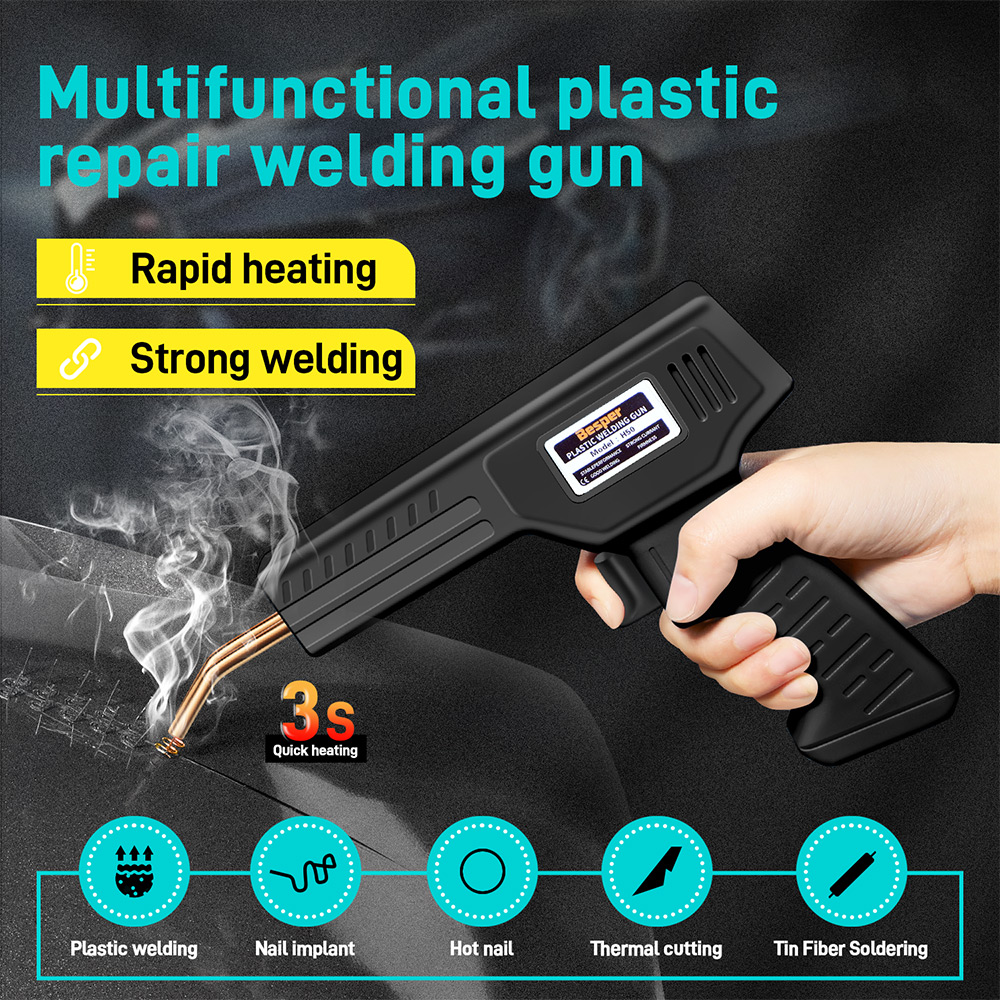 50 واط لحام البلاستيك 1000-200 - مراجعة Soldering Iron Kit وسعره