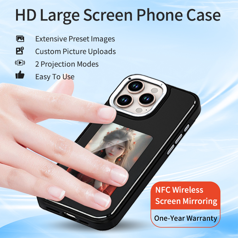 غطاء هاتف ذكي بتقنية NFC وشاشة - مراجعة Diy Electronics Tpu وسعره