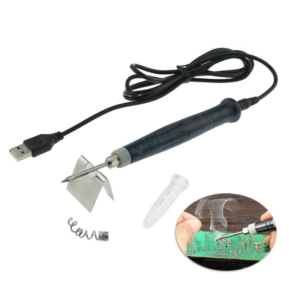 مكواة لحام صغيرة تعمل بـ USB ب - مراجعة Diy Electronics Workshop وسعره