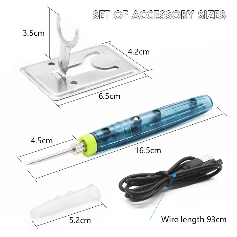 مكواة لحام صغيرة تعمل بـ USB ب - مراجعة Diy Electronics Workshop وسعره
